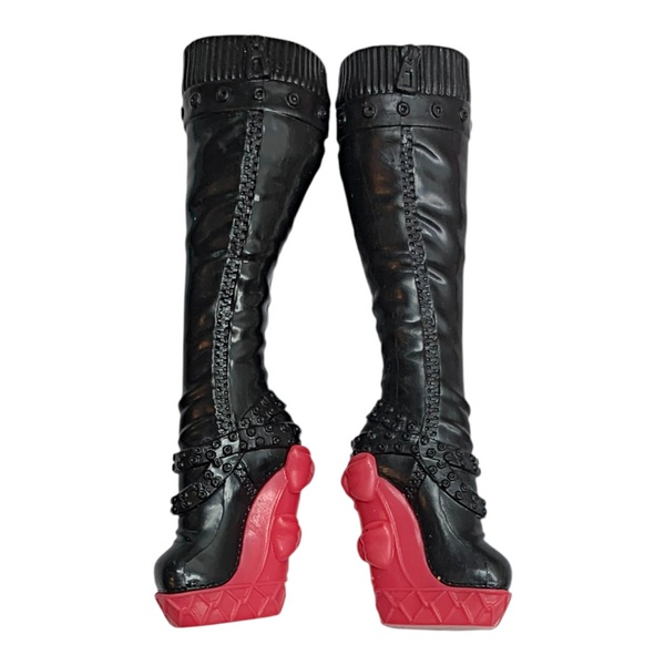 Monster High Meowlody Wheelin' Werecats Scooter Twins Doll Replacement Black & Red Shoes