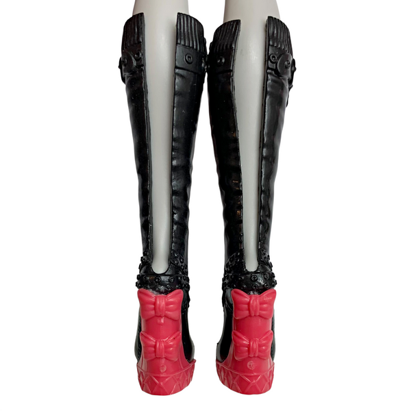Monster High Meowlody Wheelin' Werecats Scooter Twins Doll Replacement Black & Red Shoes