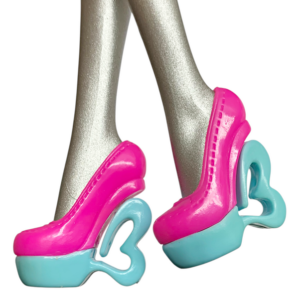 Monster High Draculaura Scarnival Doll Outfit Replacement Pink & Blue Shoes