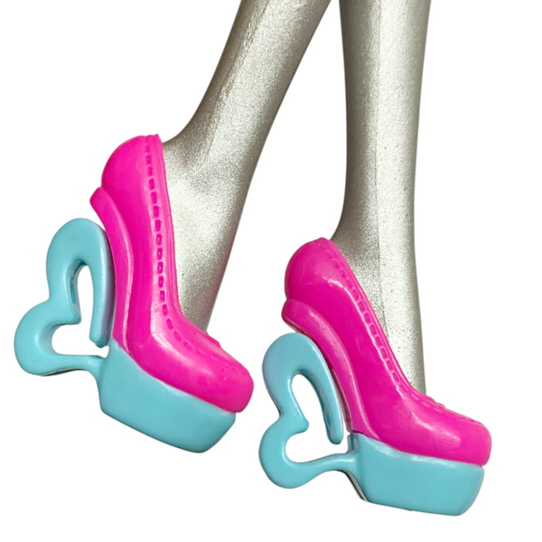 Monster High Draculaura Scarnival Doll Outfit Replacement Pink & Blue Shoes