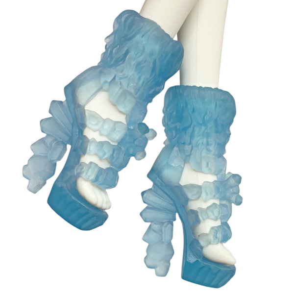 Monster High Abbey Bominable Dot Dead Gorgeous Doll Replacement Blue Ice Shoes