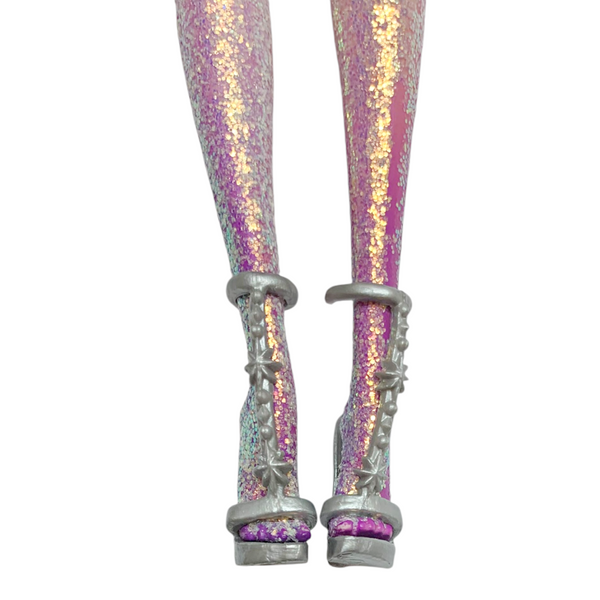 Mattel Barbie A Fashion Fairytale Shim'r Flairy Purple Glitter Doll