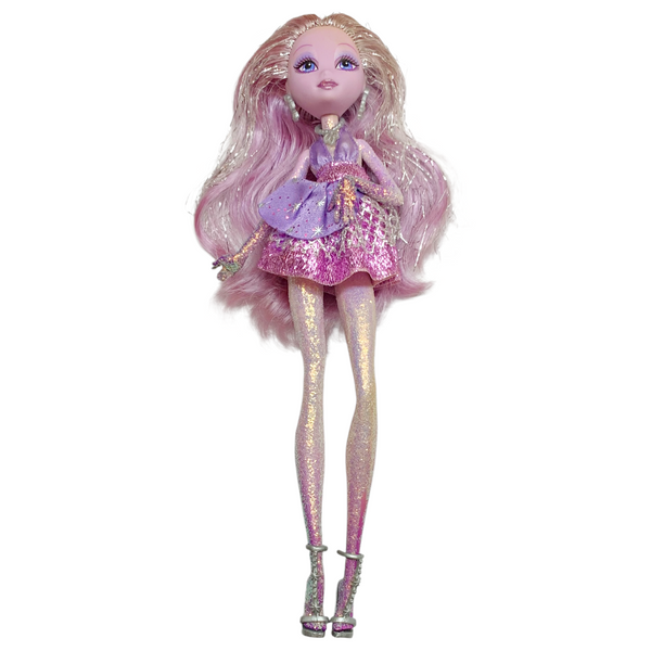 Mattel Barbie A Fashion Fairytale Shim'r Flairy Purple Glitter Doll