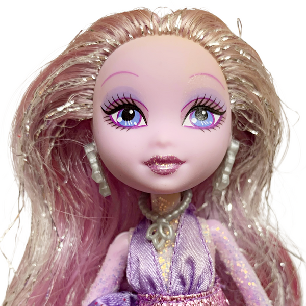 Mattel Barbie A Fashion Fairytale Shim'r Flairy Purple Glitter Doll