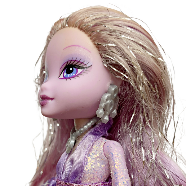 Mattel Barbie A Fashion Fairytale Shim'r Flairy Purple Glitter Doll