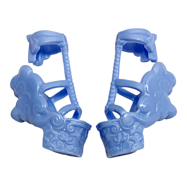 Monster High Jinafire Long Gore-Geous Oasis G3 Doll Replacement Blue Shoes