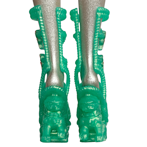 Monster High Jinafire Long Gore-Geous Oasis G3 Doll Replacement Green Shoes