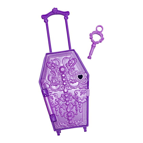 Monster High Jinafire Long Gore-Geous Oasis G3 Doll Replacement Purple Suitcase Luggage