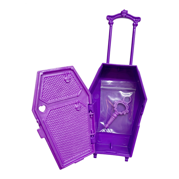Monster High Jinafire Long Gore-Geous Oasis G3 Doll Replacement Purple Suitcase Luggage