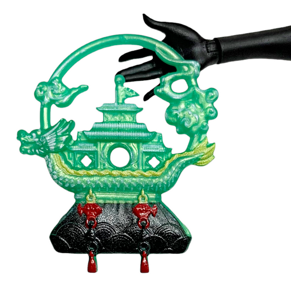 Monster High Jinafire Long Gore-Geous Oasis G3 Doll Replacement Green Purse