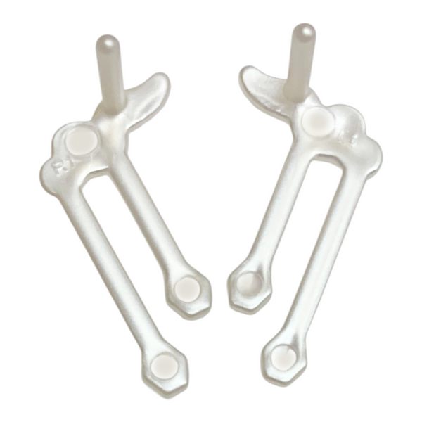 Monster High Jinafire Long Gore-Geous Oasis G3 Doll Replacement Pearl White Cloud Earrings