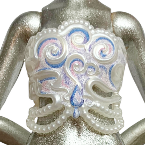 Monster High Jinafire Long Gore-Geous Oasis G3 Doll Replacement White Chest Plate Piece