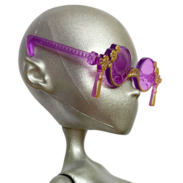 Monster High Jinafire Long Gore-Geous Oasis G3 Doll Replacement Purple & Gold Glasses