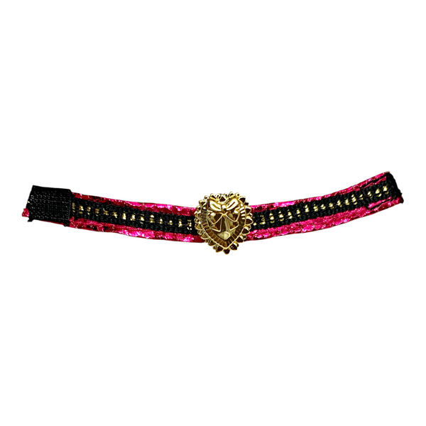 LOL Surprise OMG Queens Prism Doll Replacement Metallic Pink & Black Heart Belt