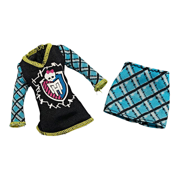 Monster High Frankie Stein Ghoul Spirit Doll Replacement Shirt & Skirt Outfit