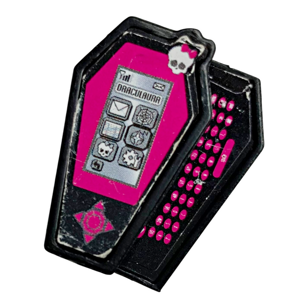 Monster High Draculaura Doll Replacement Pink & Black iCoffin Phone