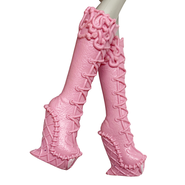 Monster High Viperine Gorgon Frights Camera Action Doll Replacement Pink Shoes