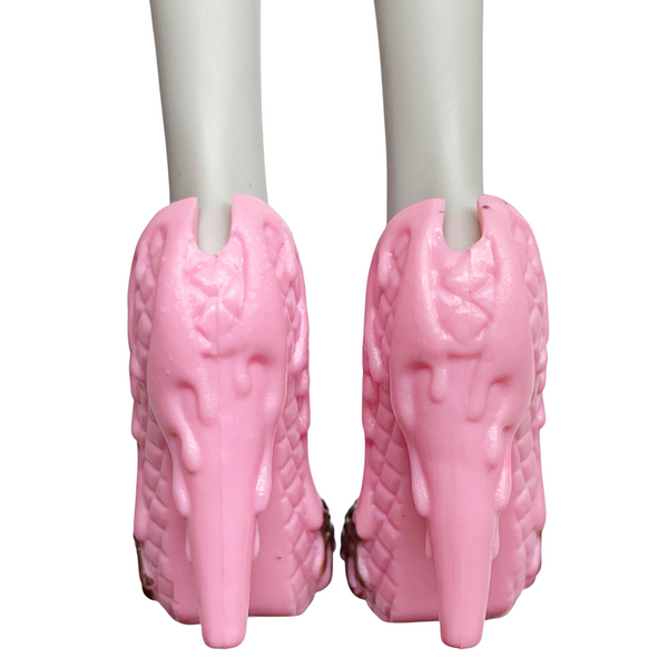 Ever After High Holly O'Hair Sugar Coated Doll Replacement Pink & Brown Shoes