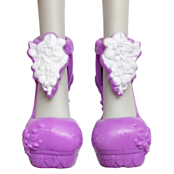 Ever After High Holly O'Hair Powerful Princess Doll Replacement Purple & White Flower Shoes