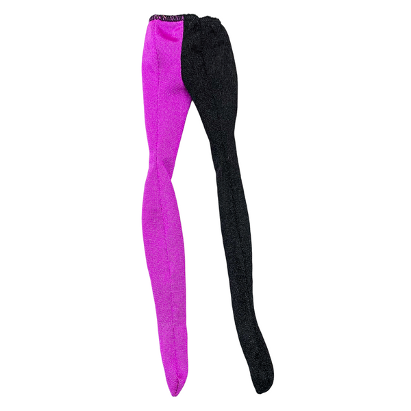 Monster High Freaky Fusion Operetta / Frankie Doll Replacement Black & Purple Leggings