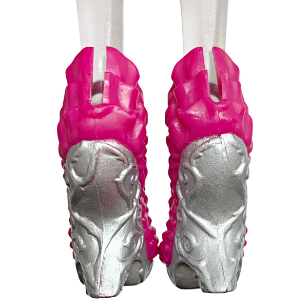 Ever After High Briar Beauty Hat-Tastic Tea Party Doll Replacement Pink & Silver Shoes