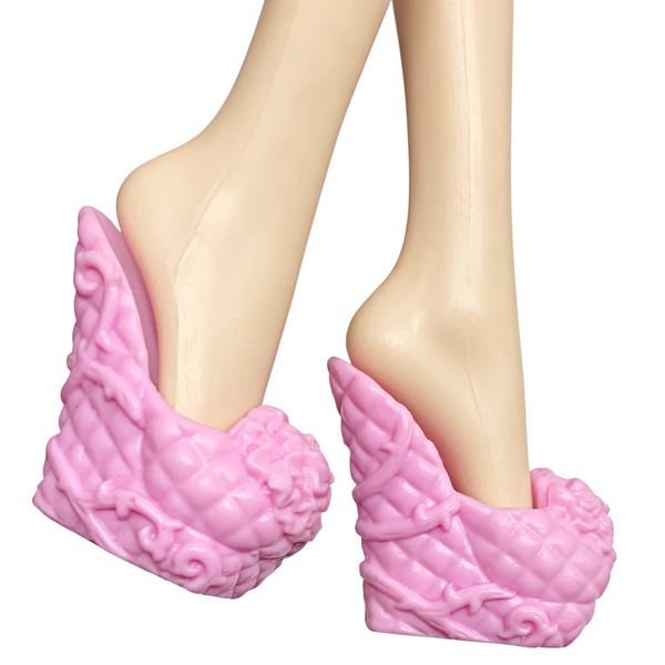 Ever After High Briar Beauty Getting Fairest Doll Replacement Shoes Pink Slippers