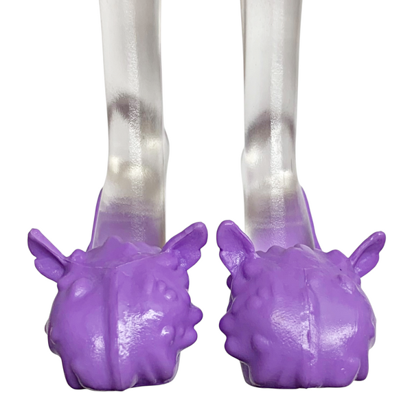 Monster High Clawdeen Wolf Doll Replacement Shoes Solid All Purple Slippers