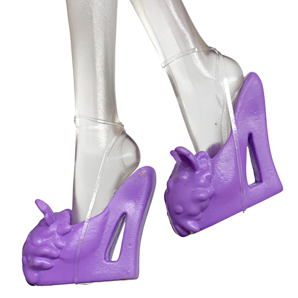 Monster High Clawdeen Wolf Doll Replacement Shoes Solid All Purple Slippers