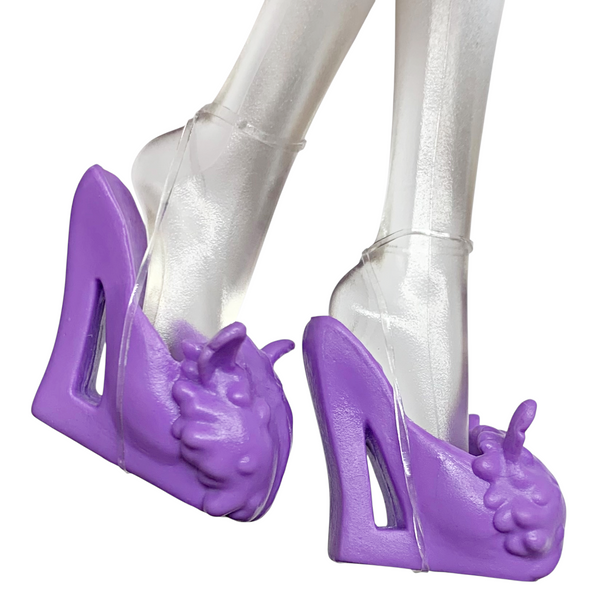 Monster High Clawdeen Wolf Doll Replacement Shoes Solid All Purple Slippers