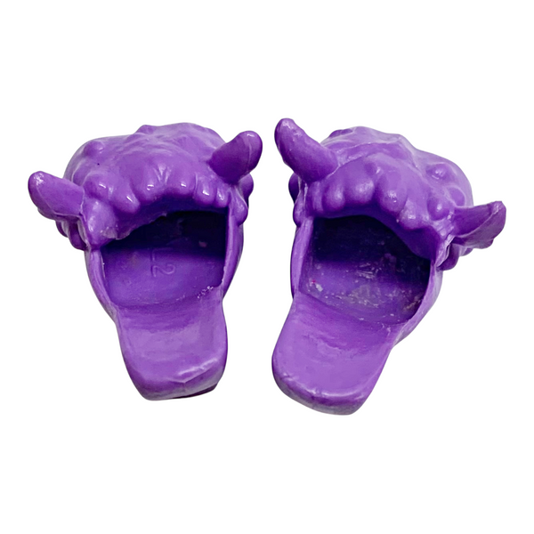 Monster High Clawdeen Wolf Doll Replacement Shoes Solid All Purple Slippers
