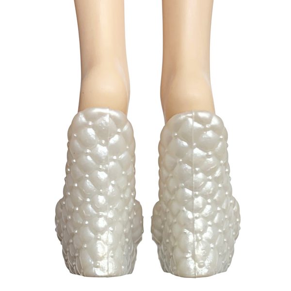 Ever After High Apple White Getting Fairest Replacement Shoes Pearl White Slippers