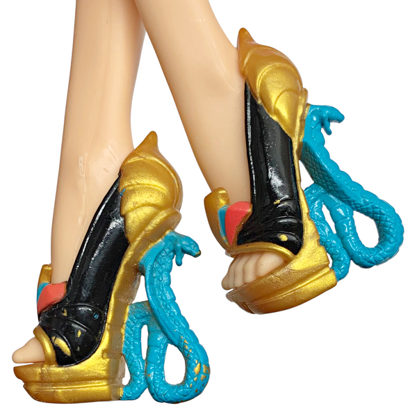 Monster High Nefera De Nile 1st Wave Original Doll Replacement Gold Shoes