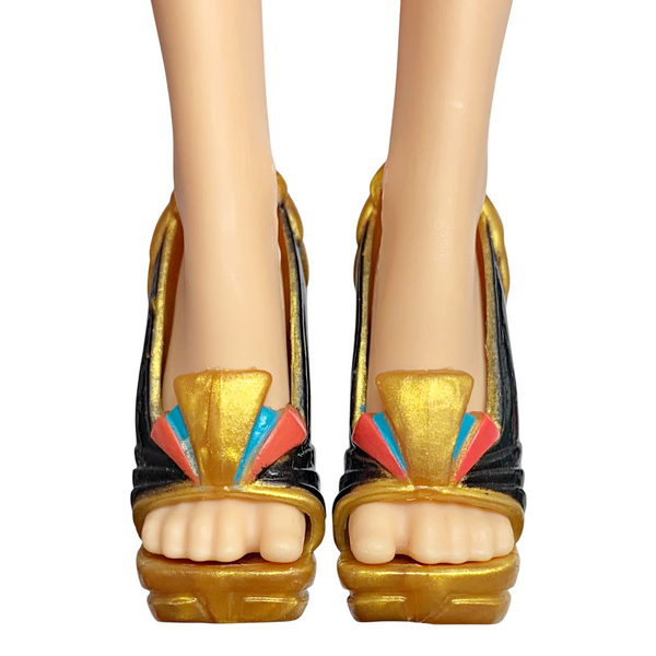 Monster High Nefera De Nile 1st Wave Original Doll Replacement Gold Shoes