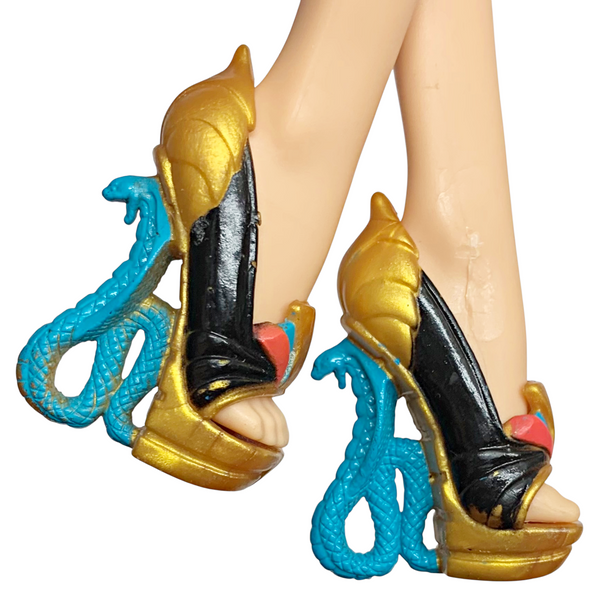 Monster High Nefera De Nile 1st Wave Original Doll Replacement Gold Shoes