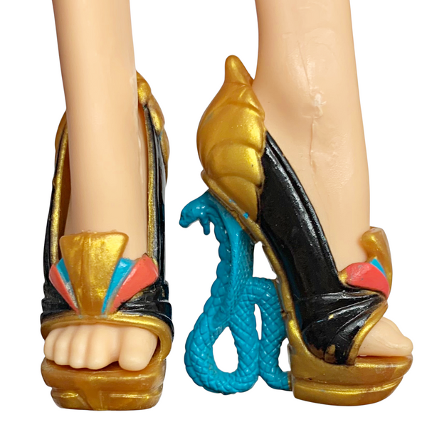 Monster High Nefera De Nile 1st Wave Original Doll Replacement Gold Shoes