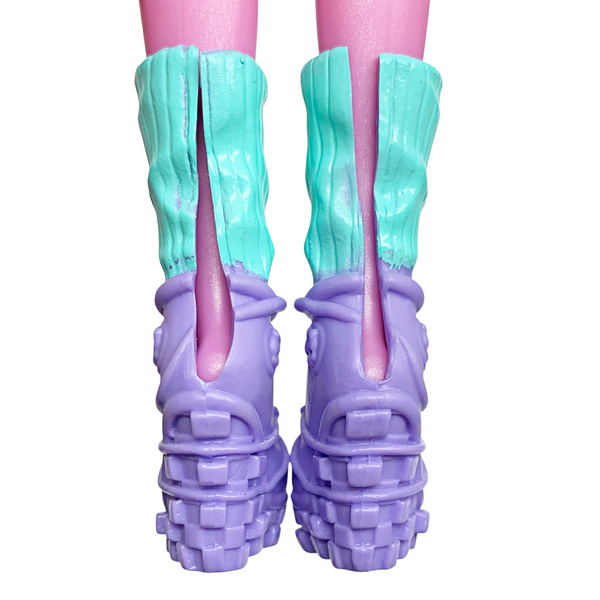 Monster High Kjersti Trollson Brand Boo Students Doll Replacement Purple Shoes