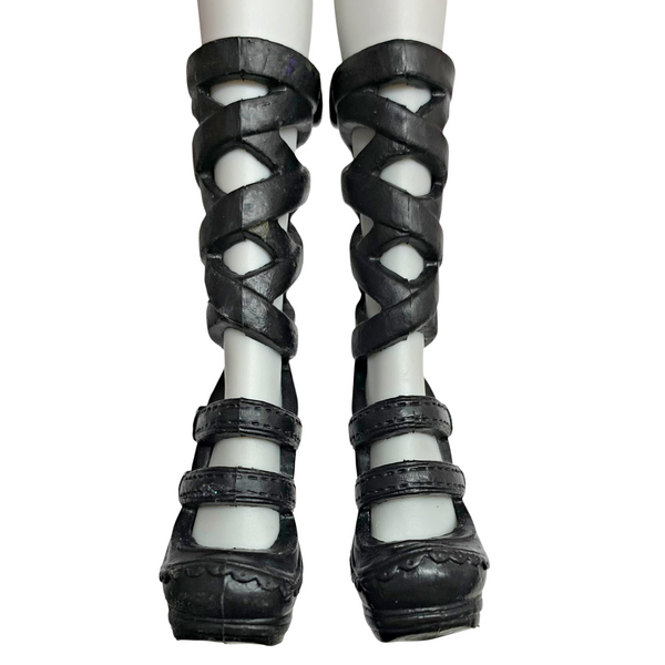 Monster High Draculaura Picture Day Doll Replacement Black & White Shoes
