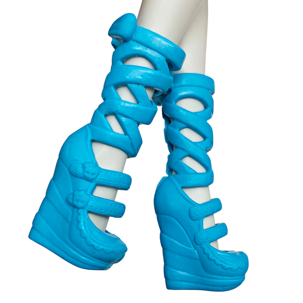 Monster High Ghoulia Yelps Frankie Freaky Fusion Doll Replacement Blue Shoes