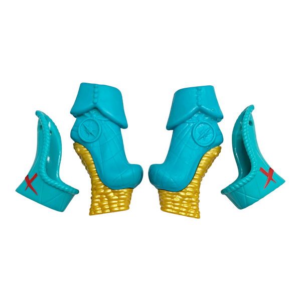 Monster High Dayna Treasura Jones Shriekwrecked Doll Replacement Shoes With Covers