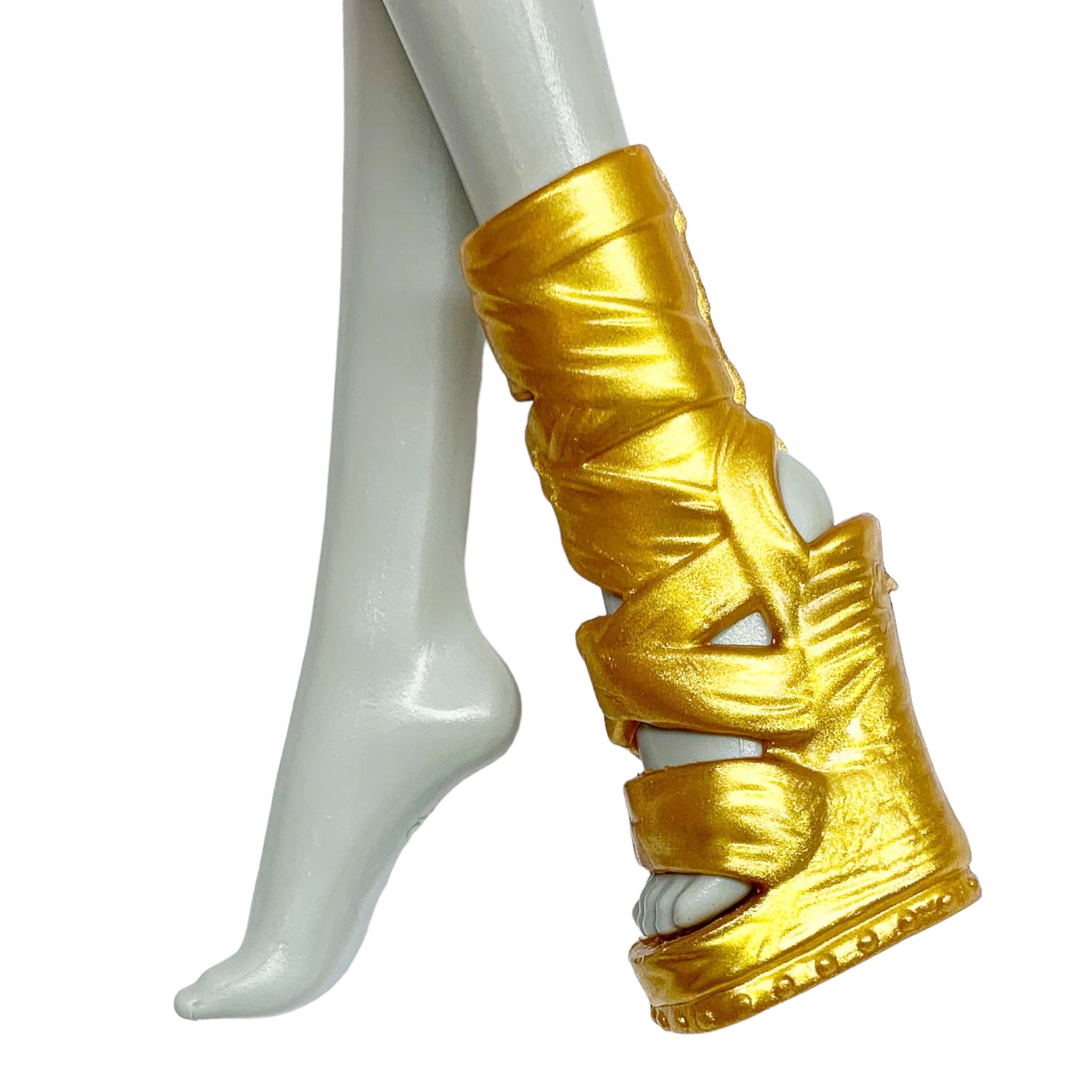 Monster High Original Ghouls Cleo De Nile Doll Replacement Left Gold Shoe