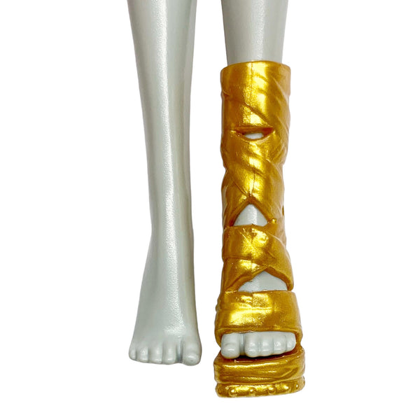 Monster High Original Ghouls Cleo De Nile Doll Replacement Left Gold Shoe