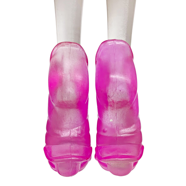 Monster High Lagoona Blue Dot Dead Gorgeous Doll Replacement Pink Shell Style Shoes