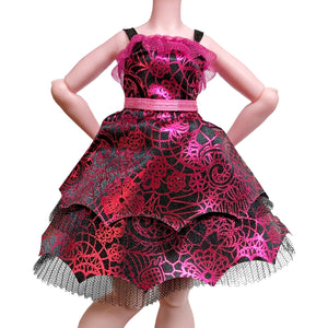 Monster High Draculaura Monster Ball G3 Doll Outfit Replacement Pink & Black Dress