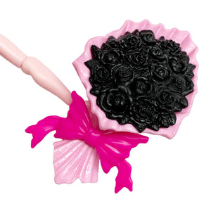 Monster High Draculaura Monster Ball Doll Replacement Black Roses Flower Bouquet