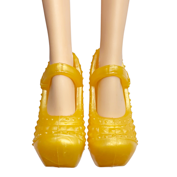 Monster High Clawdia Wolf Frights Camera Action Doll Replacement Gold Shoes