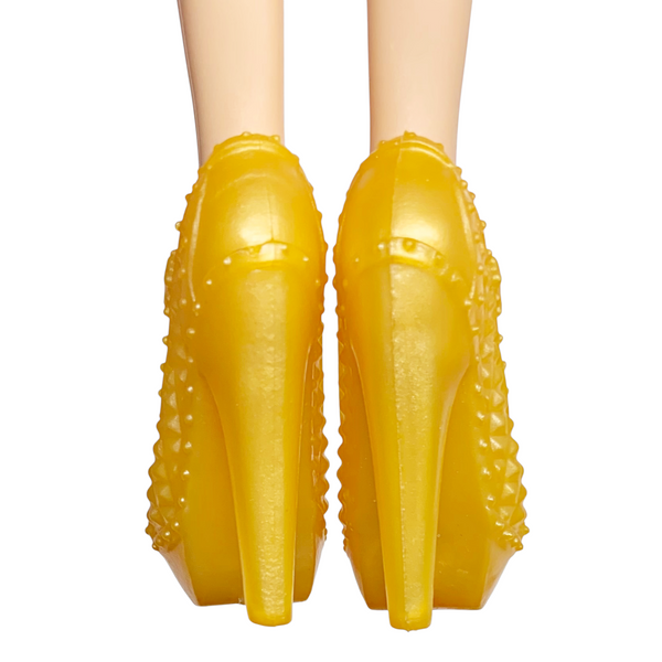 Monster High Clawdia Wolf Frights Camera Action Doll Replacement Gold Shoes