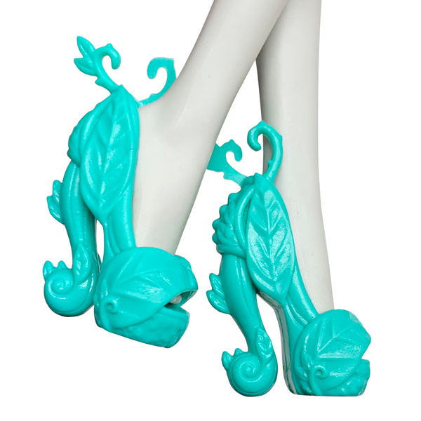 Monster High Inner Monster Shockingly Shy Scared Silly Doll Replacement Green Leaf Shoes