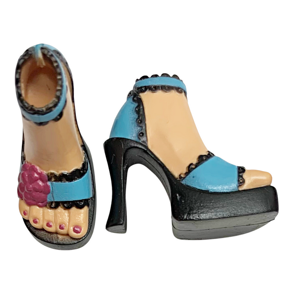 Mattel Barbie My Scene Goes To Hollywood Kennedy Doll Replacement Black & Blue Shoes