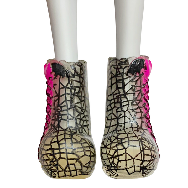 Monster High Draculaura Ghouls Rule Doll Replacement Shoes Black & Pink Heels