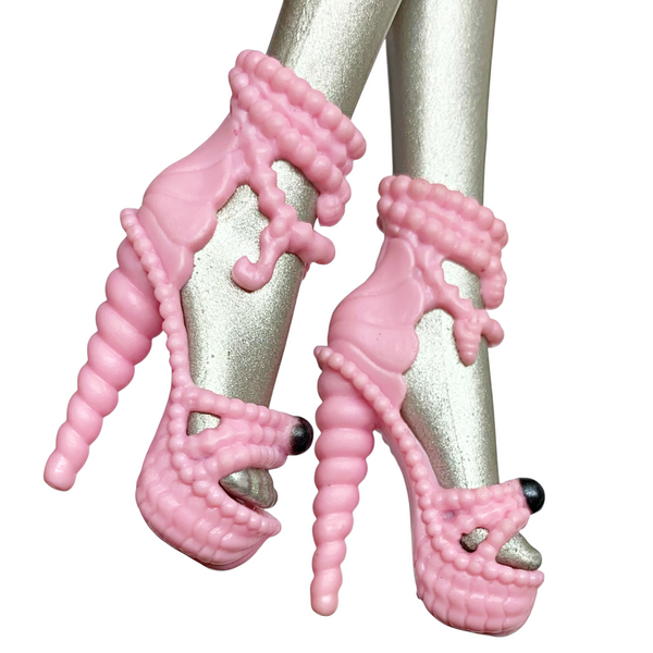 Monster High Lagoona Blue Frights Camera Action Doll Replacement Pink Shoes